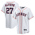 Kooe H.Astros #27 Jose Altuve Player White Home Game Stitched Jerseys