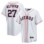 Kooe H.Astros #27 Jose Altuve Player White Home Game Stitched Jerseys
