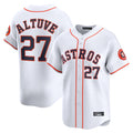 Kooe H.Astros #27 Jose Altuve Player White Home Limited Stitched Jerseys