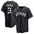 Kooe H.Astros #3 Jeremy Pe?a Player Black Home Game Stitched Jerseys
