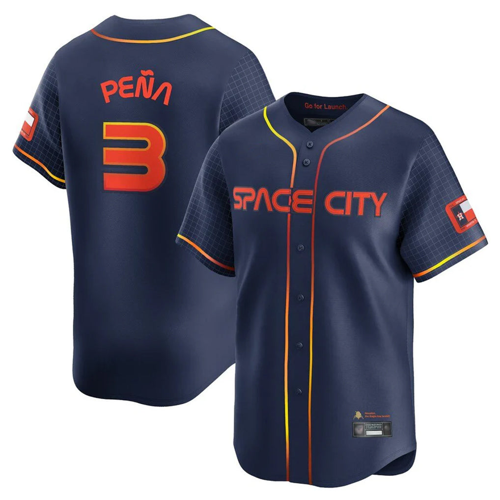 Kooe H.Astros #3 Jeremy Pe?a Player Navy City Connect Home Limited Stitched Jerseys