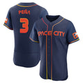 Kooe H.Astros #3 Jeremy Pe?a Player Navy City Connect Limited Elite Home Stitched Jerseys