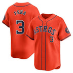 Kooe H.Astros #3 Jeremy Pe?a Player Orange Home Limited Stitched Jerseys