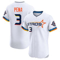 Kooe H.Astros #3 Jeremy Pe?a Player White City Connect Limited Elite Home Stitched Jerseys