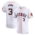 Kooe H.Astros #3 Jeremy Pe?a Player White Limited Elite Home Stitched Jerseys