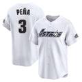 Kooe H.Astros #3 Jeremy Pe?a Player White Throwback Cooperstown Collection Limited Stitched Jerseys