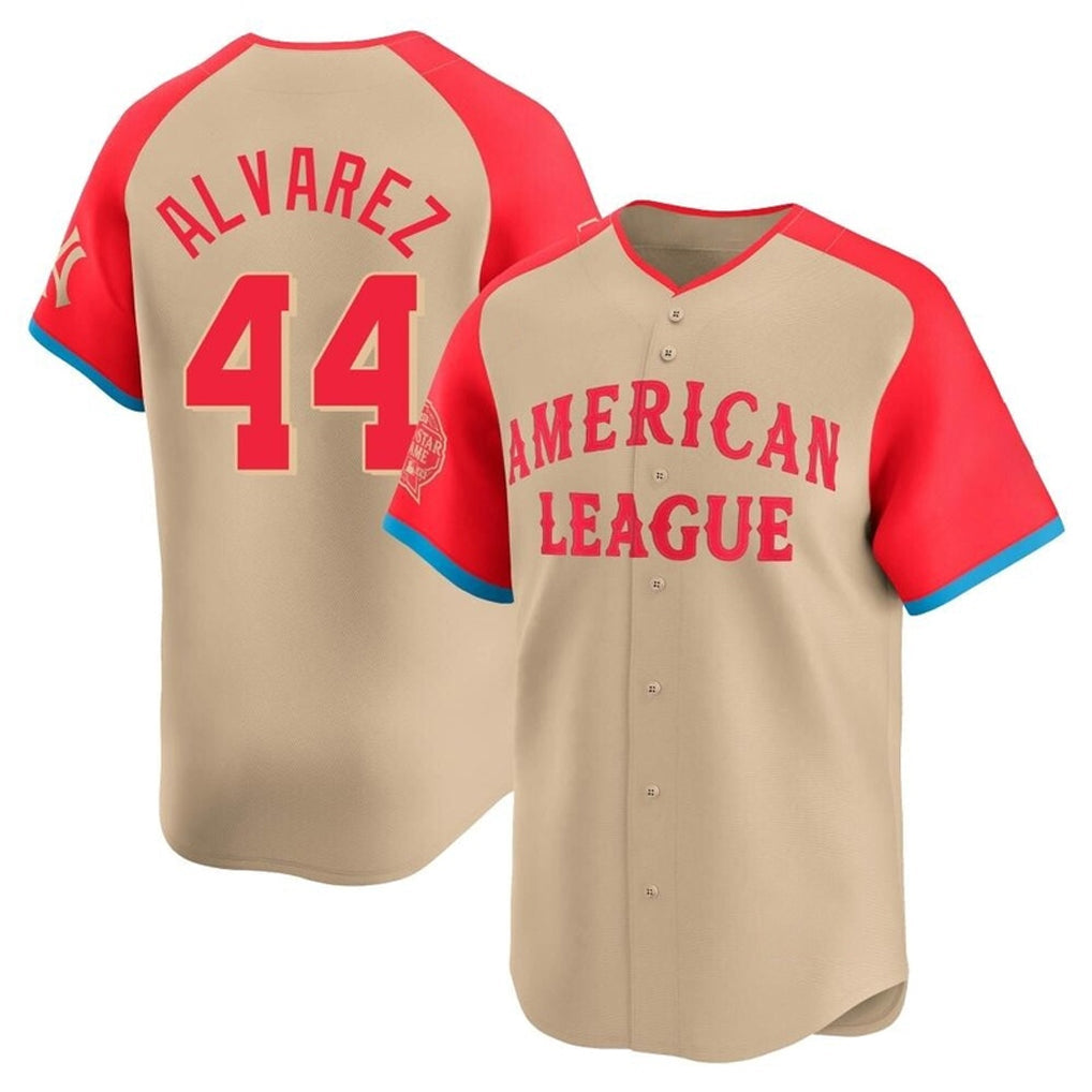 Kooe H.Astros #44 Yordan Alvarez Player Cream American League All-Star Game Limited Stitched Jerseys