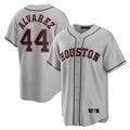 Kooe H.Astros #44 Yordan Alvarez Player Gray Home Game Stitched Jerseys