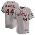 Kooe H.Astros #44 Yordan Alvarez Player Gray Home Limited Stitched Jerseys