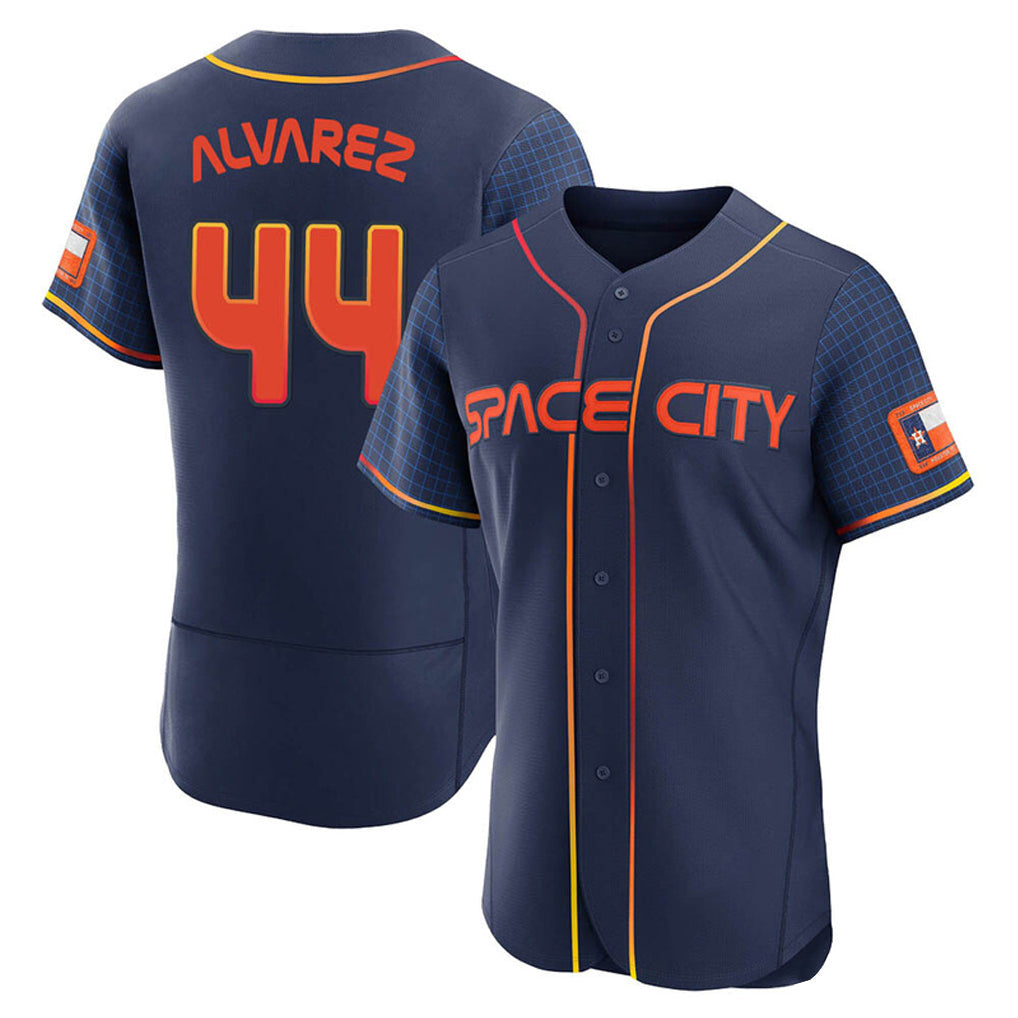 Kooe H.Astros #44 Yordan Alvarez Player Navy City Connect Limited Elite Home Stitched Jerseys
