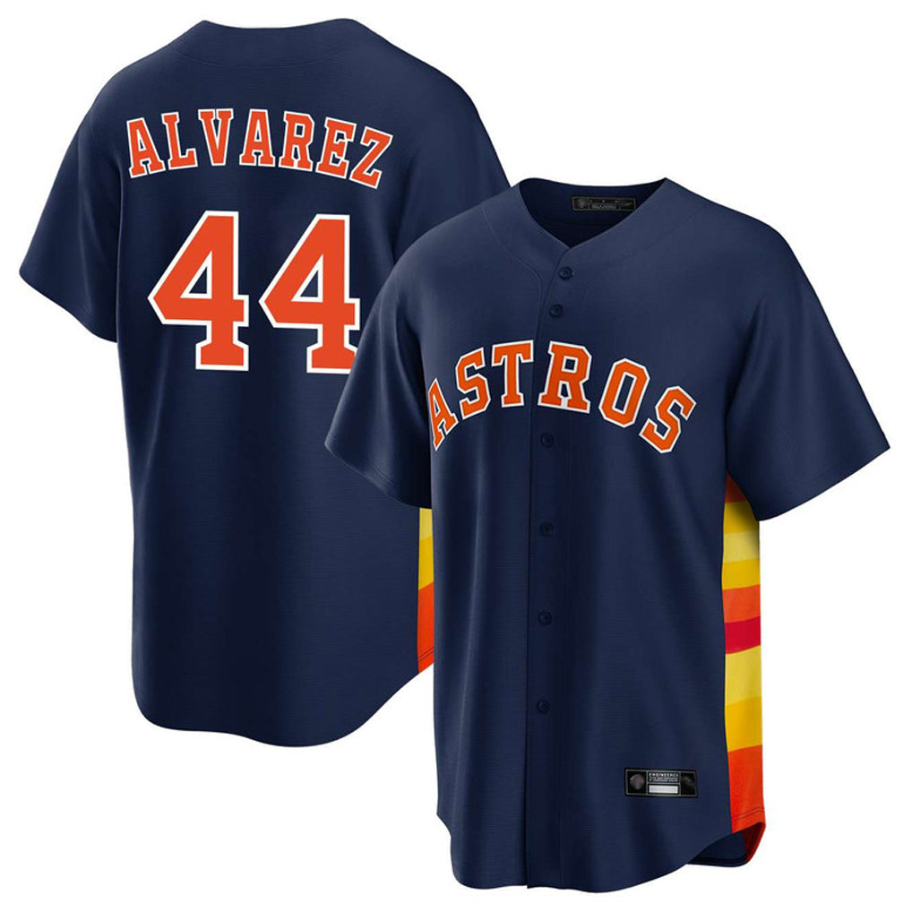Kooe H.Astros #44 Yordan Alvarez Player Navy Home Game Stitched Jerseys