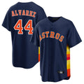 Kooe H.Astros #44 Yordan Alvarez Player Navy Home Game Stitched Jerseys