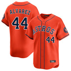 Kooe H.Astros #44 Yordan Alvarez Player Orange Home Limited Stitched Jerseys