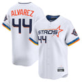 Kooe H.Astros #44 Yordan Alvarez Player White City Connect Limited Home Stitched Jerseys