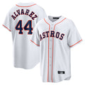 Kooe H.Astros #44 Yordan Alvarez Player White Home Game Stitched Jerseys
