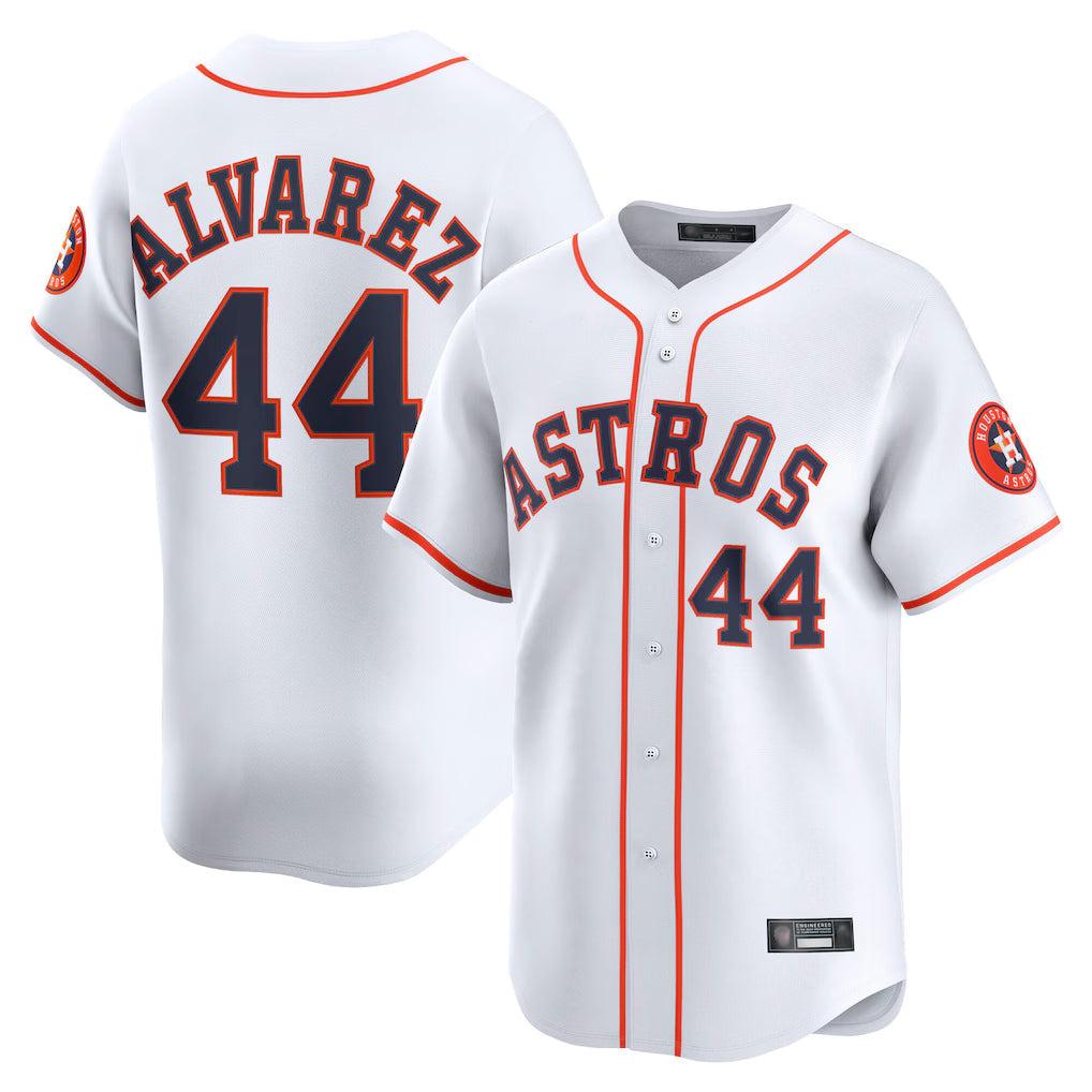 Kooe H.Astros #44 Yordan Alvarez Player White Home Limited Stitched Jerseys