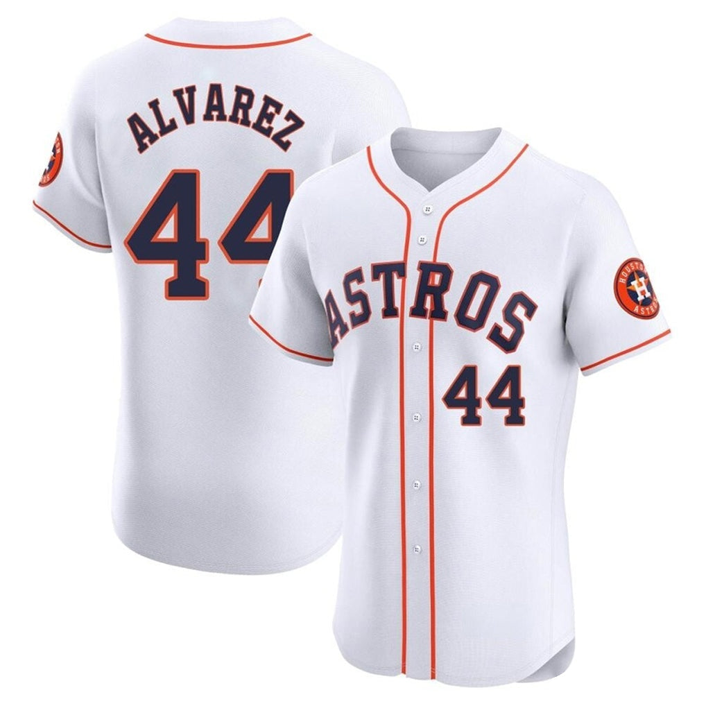 Kooe H.Astros #44 Yordan Alvarez Player White Limited Elite Home Stitched Jerseys