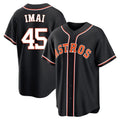 Kooe H.Astros #45 Tatsuya Imai Player Black Fashion Out Home Game Stitched Jerseys