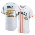 Kooe H.Astros #45 Tatsuya Imai Player Gold Collection Limited Elite Home Stitched Jerseys