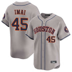Kooe H.Astros #45 Tatsuya Imai Player Gray Home Limited Stitched Jerseys