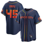 Kooe H.Astros #45 Tatsuya Imai Player Navy City Connect Home Game Stitched Jerseys