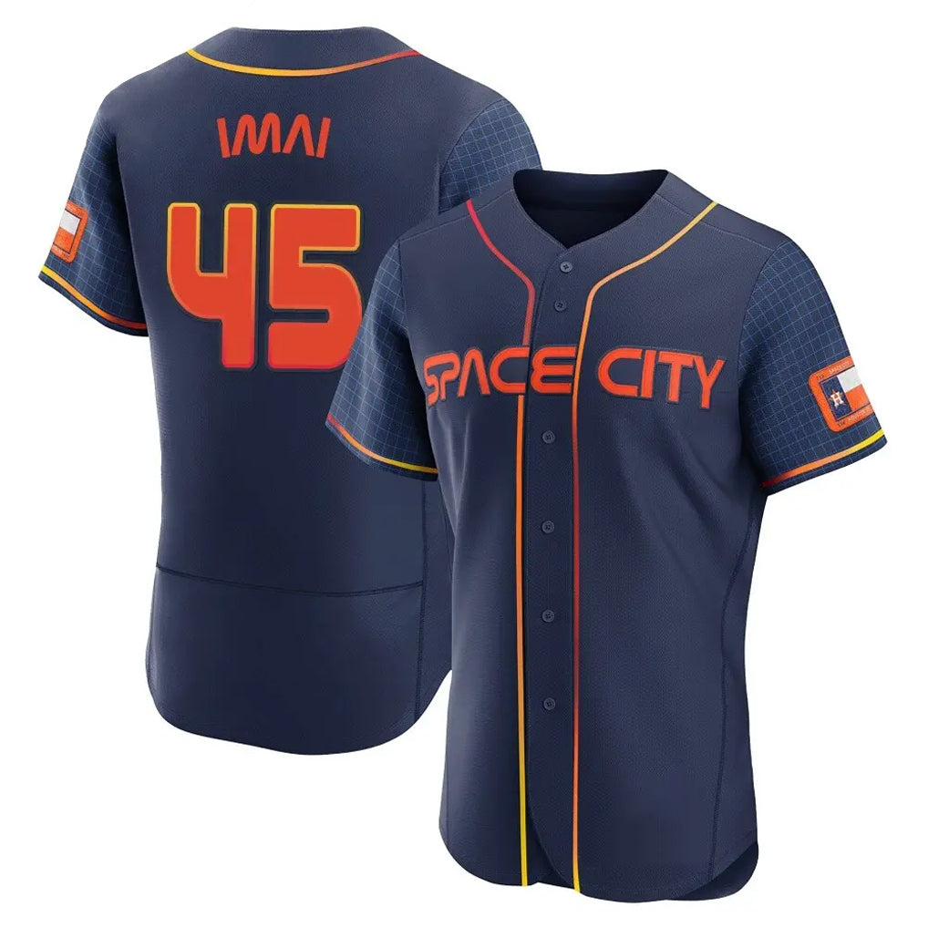 Kooe H.Astros #45 Tatsuya Imai Player Navy City Connect Limited Elite Home Stitched Jerseys
