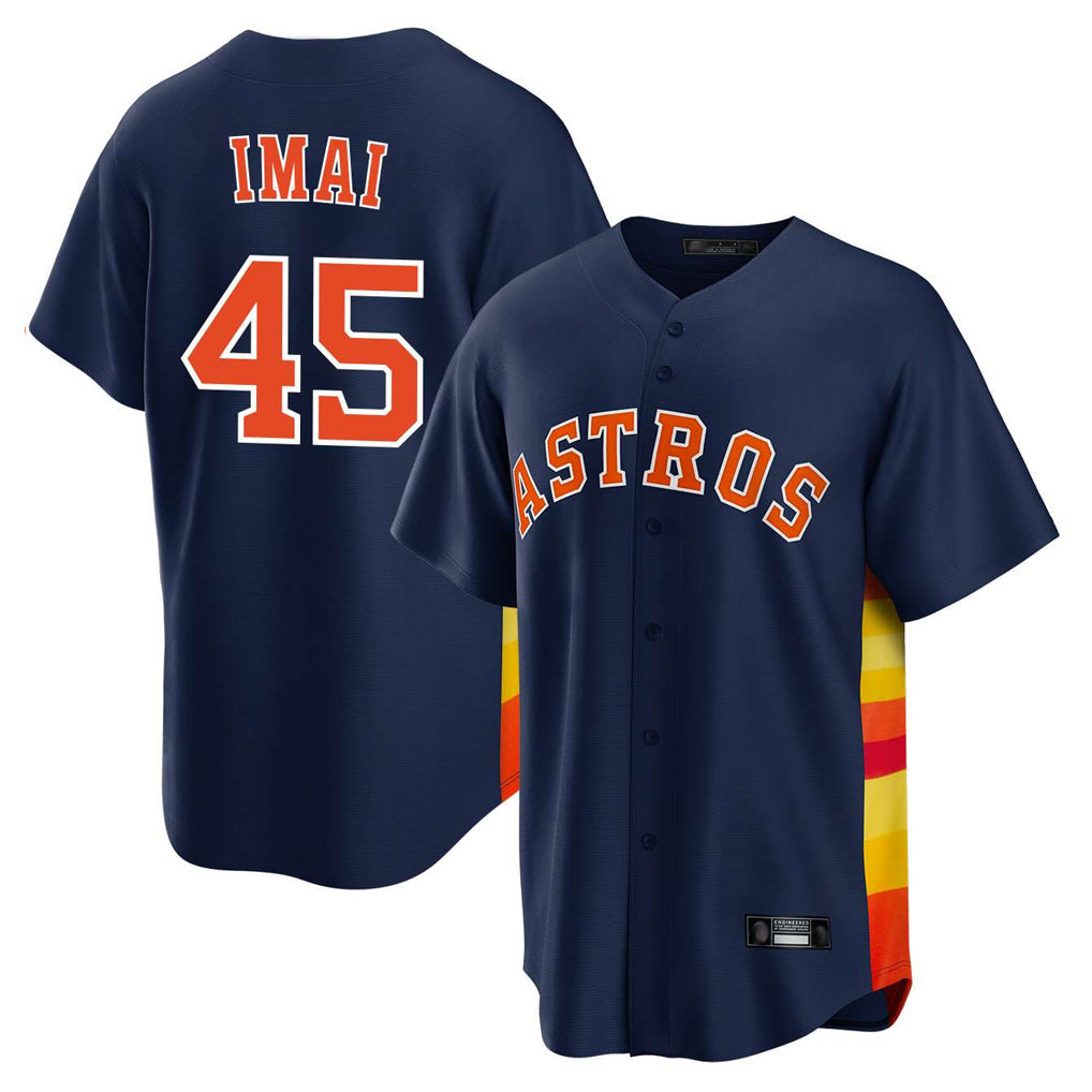 Kooe H.Astros #45 Tatsuya Imai Player Navy Home Game Stitched Jerseys