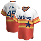 Kooe H.Astros #45 Tatsuya Imai Player Rainbow Cooperstown Collection T-shirt Stitched Jerseys