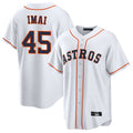 Kooe H.Astros #45 Tatsuya Imai Player White Home Game Stitched Jerseys