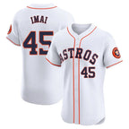 Kooe H.Astros #45 Tatsuya Imai Player White Limited Elite Home Stitched Jerseys