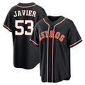 Kooe H.Astros #53 Cristian Javier Player Black Fashion Out Home Game Stitched Jerseys