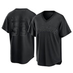 Kooe H.Astros #53 Cristian Javier Player Black Fashion T-shirt Home Game Stitched Jerseys