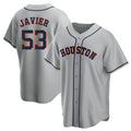 Kooe H.Astros #53 Cristian Javier Player Gray Home Game Stitched Jerseys