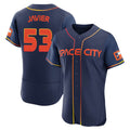 Kooe H.Astros #53 Cristian Javier Player Navy City Connect Limited Elite Home Stitched Jerseys