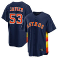 Kooe H.Astros #53 Cristian Javier Player Navy Home Game Stitched Jerseys
