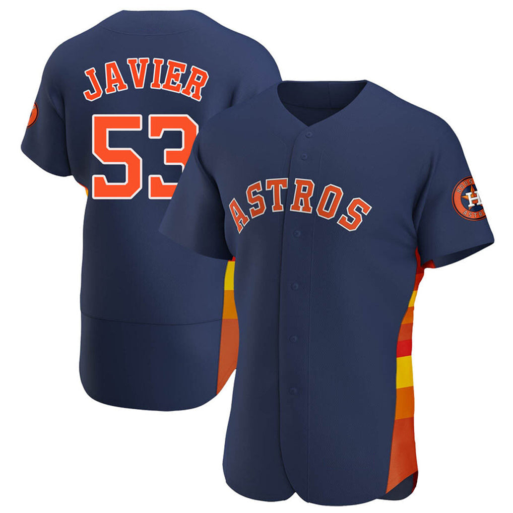 Kooe H.Astros #53 Cristian Javier Player Navy Home Limited Elite Stitched Jerseys