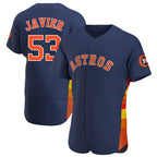 Kooe H.Astros #53 Cristian Javier Player Navy Home Limited Elite Stitched Jerseys