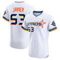 Kooe H.Astros #53 Cristian Javier Player White City Connect Limited Elite Home Stitched Jerseys