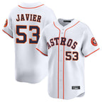 Kooe H.Astros #53 Cristian Javier Player White Home Limited Stitched Jerseys
