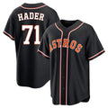 Kooe H.Astros #71 Josh Hader Player Black Fashion Out Home Game Stitched Jerseys