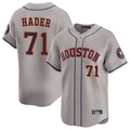 Kooe H.Astros #71 Josh Hader Player Gray Home Limited Stitched Jerseys