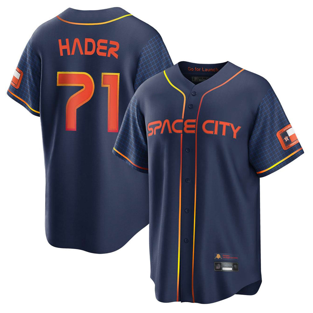 Kooe H.Astros #71 Josh Hader Player Navy City Connect Home Game Stitched Jerseys