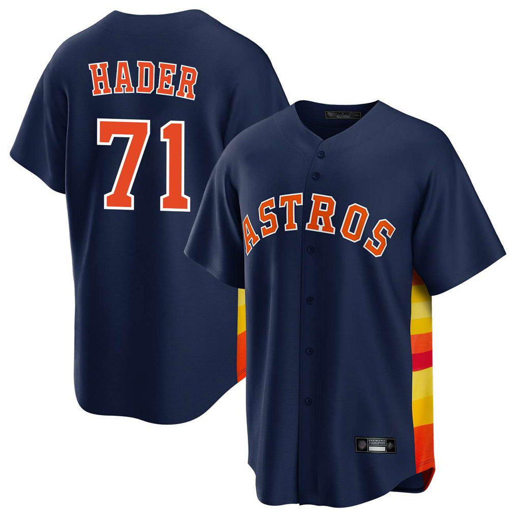 Kooe H.Astros #71 Josh Hader Player Navy Home Game Stitched Jerseys