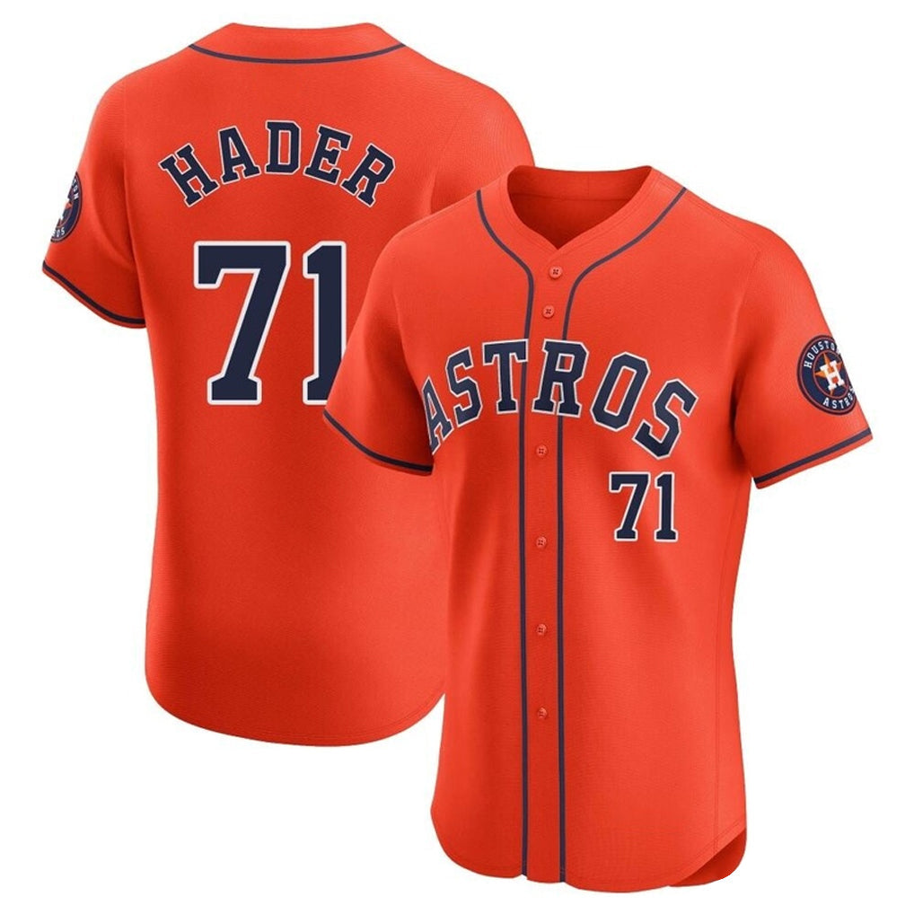 Kooe H.Astros #71 Josh Hader Player Orange Home Limited Elite Stitched Jerseys