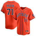 Kooe H.Astros #71 Josh Hader Player Orange Home Limited Stitched Jerseys