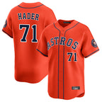 Kooe H.Astros #71 Josh Hader Player Orange Home Limited Stitched Jerseys