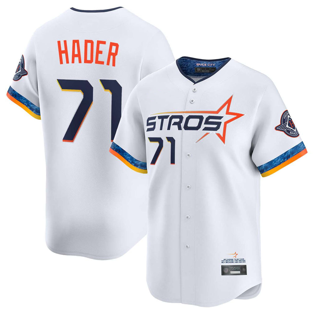 Kooe H.Astros #71 Josh Hader Player White City Connect Limited Home Stitched Jerseys