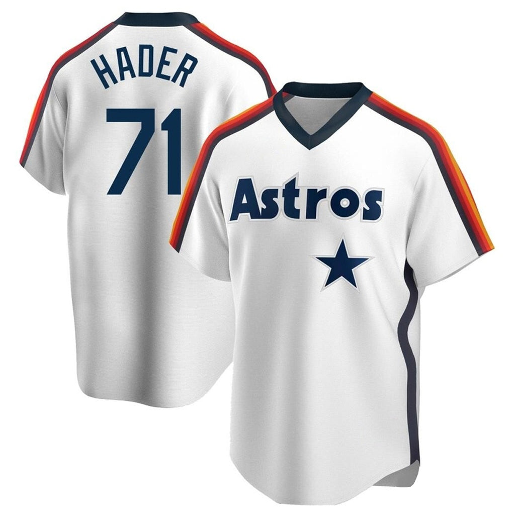Kooe H.Astros #71 Josh Hader Player White Cooperstown Collection T-shirt Stitched Jerseys