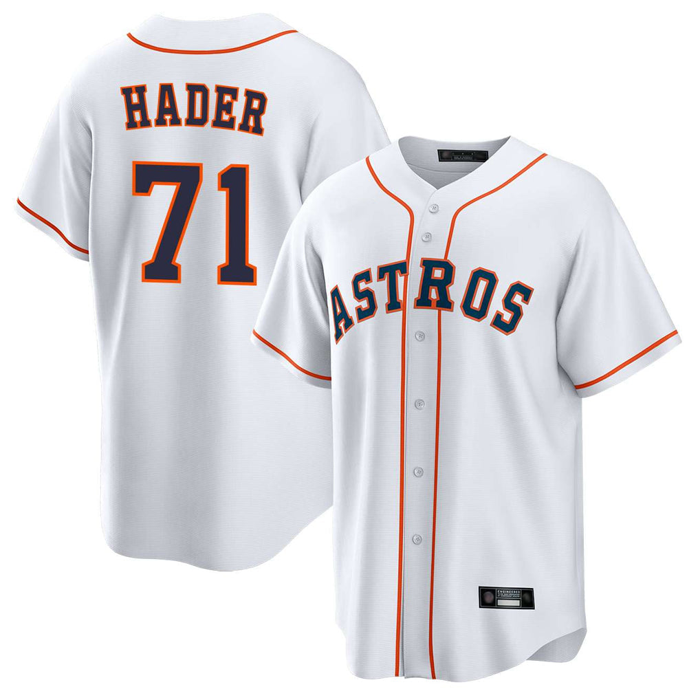 Kooe H.Astros #71 Josh Hader Player White Home Game Stitched Jerseys