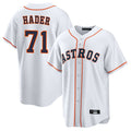 Kooe H.Astros #71 Josh Hader Player White Home Game Stitched Jerseys